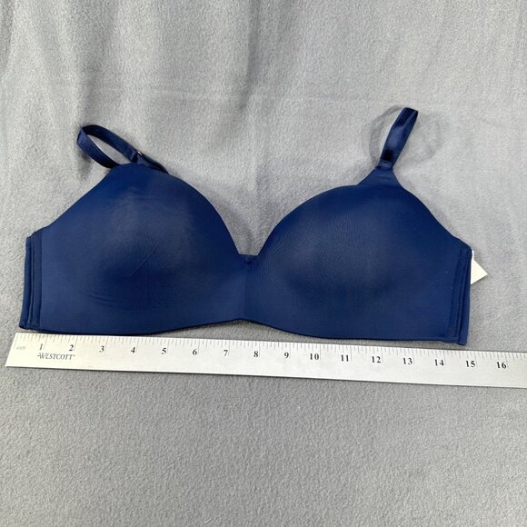 Auden Women's Sz 38C Nursing Bra Lightly Lined Wireless Two Way Straps Blue New - Picture 9 of 14